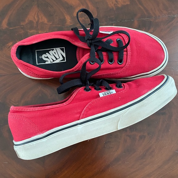 Vans Red Lace Up Shoes M 4.5 / W 6.0 - Picture 11 of 15